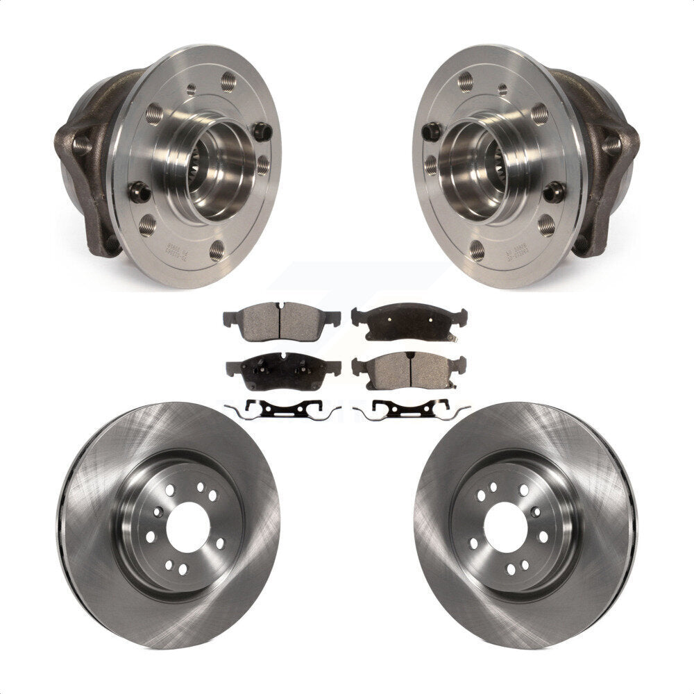 Hub Bearing Disc Brake Rotor Pads Front Kit For Mercedes-Benz ML350 GLE350 ML250