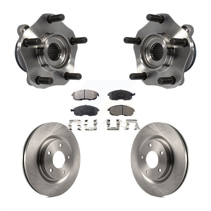 Hub Bearing Brake Rotor & Pad Front Kit For 2017-2019 Nissan Sentra Turbocharged