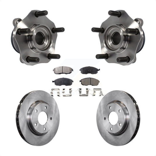 Hub Bearing Assembly Disc Brake Rotors And Pads Front Kit For Nissan Sentra