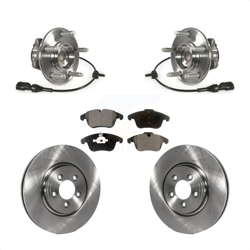 Hub Bearing Assembly Disc Brake Rotor And Pad Front Kit For Jaguar XF S-Type XJ8