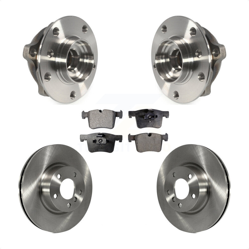 Hub Bearing Assembly Disc Brake Rotors And Pads Front Kit For BMW X3 X4