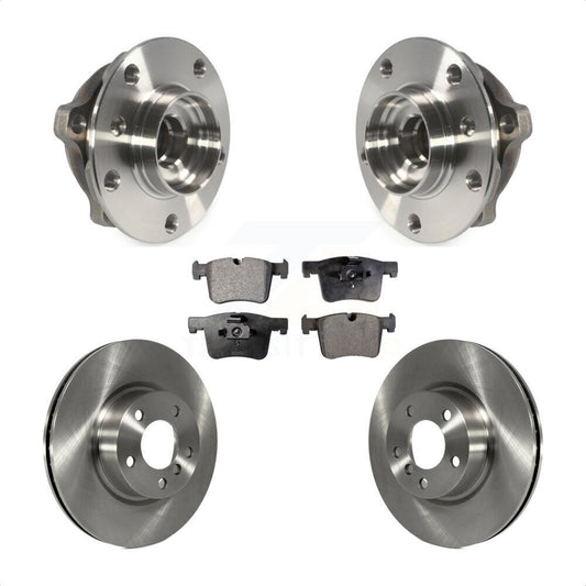 Hub Bearing Assembly Disc Brake Rotors And Pads Front Kit For BMW X3 X4