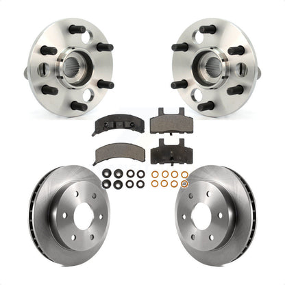 Hub Bearing Brake Rotor And Pad Front Kit For K1500 GMC Chevrolet K2500 Suburban