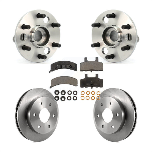 Hub Bearing Brake Rotor And Pad Front Kit For K1500 GMC Chevrolet K2500 Suburban