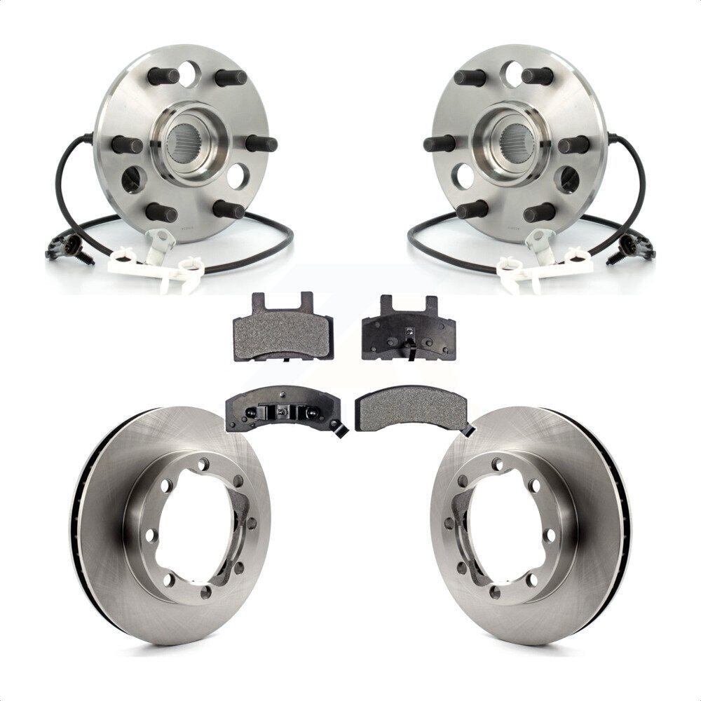 Hub Bearing Brake Rotor Pad Front Kit For Chevrolet Tahoe 4WD with DIESEL engine