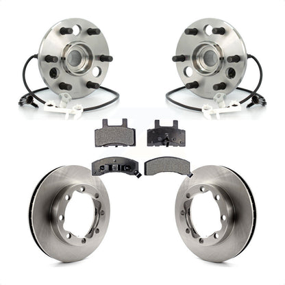Hub Bearing Brake Rotor Pad Front Kit For Chevrolet Tahoe 4WD with DIESEL engine