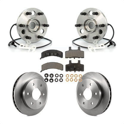 Hub Bearing Brake Rotor Pads Front Kit For K1500 Chevrolet GMC K2500 Yukon Tahoe