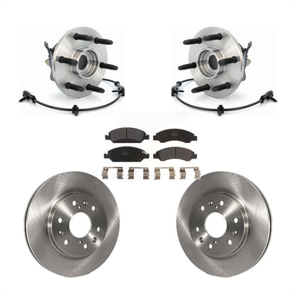 Hub Bearing Brake Rotor & Pads Front Kit For Chevrolet GMC Silverado 1500 Sierra
