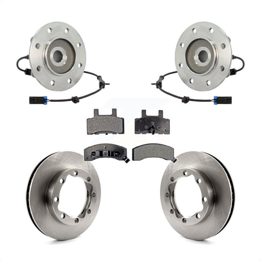 Hub Bearing Brake Rotor Pads Front Kit For K2500 Chevrolet GMC K3500 K1500 Tahoe
