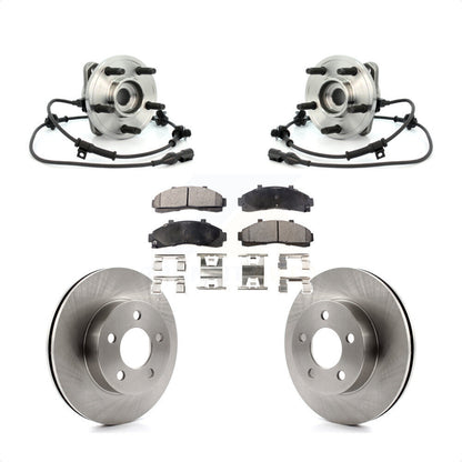 Hub Bearing Disc Brake Rotor Pad Front Kit For Ford Explorer Mercury Mountaineer