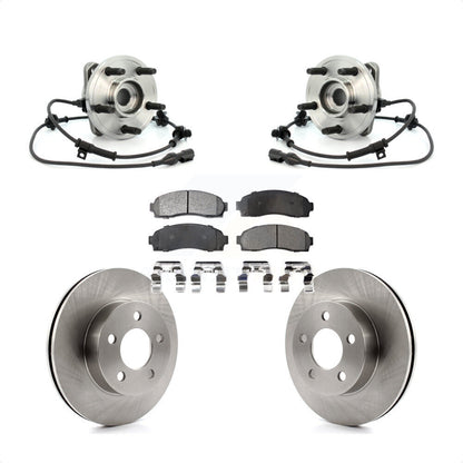 Hub Bearing Assembly Disc Brake Rotor And Pad Front Kit For 2003 Ford Ranger 4WD