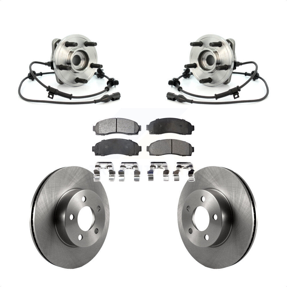 Hub Bearing Brake Rotor Pads Front Kit For Ford Ranger Explorer Sport Trac Mazda