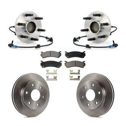 Hub Bearing Brake Rotor Pad Front Kit For Chevrolet GMC Silverado 1500 Sierra XL