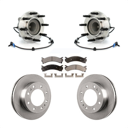 Hub Bearing Disc Brake Rotor Pad Front Kit For Chevrolet Express 4500 GMC Savana