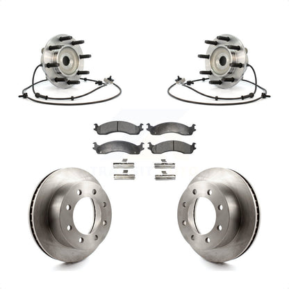 Hub Bearing Assembly Disc Brake Rotor And Pads Front Kit For Dodge Ram 2500 3500
