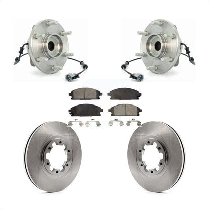 Hub Bearing Disc Brake Rotor & Pad Front Kit For 2004 Nissan Pathfinder To 07 04
