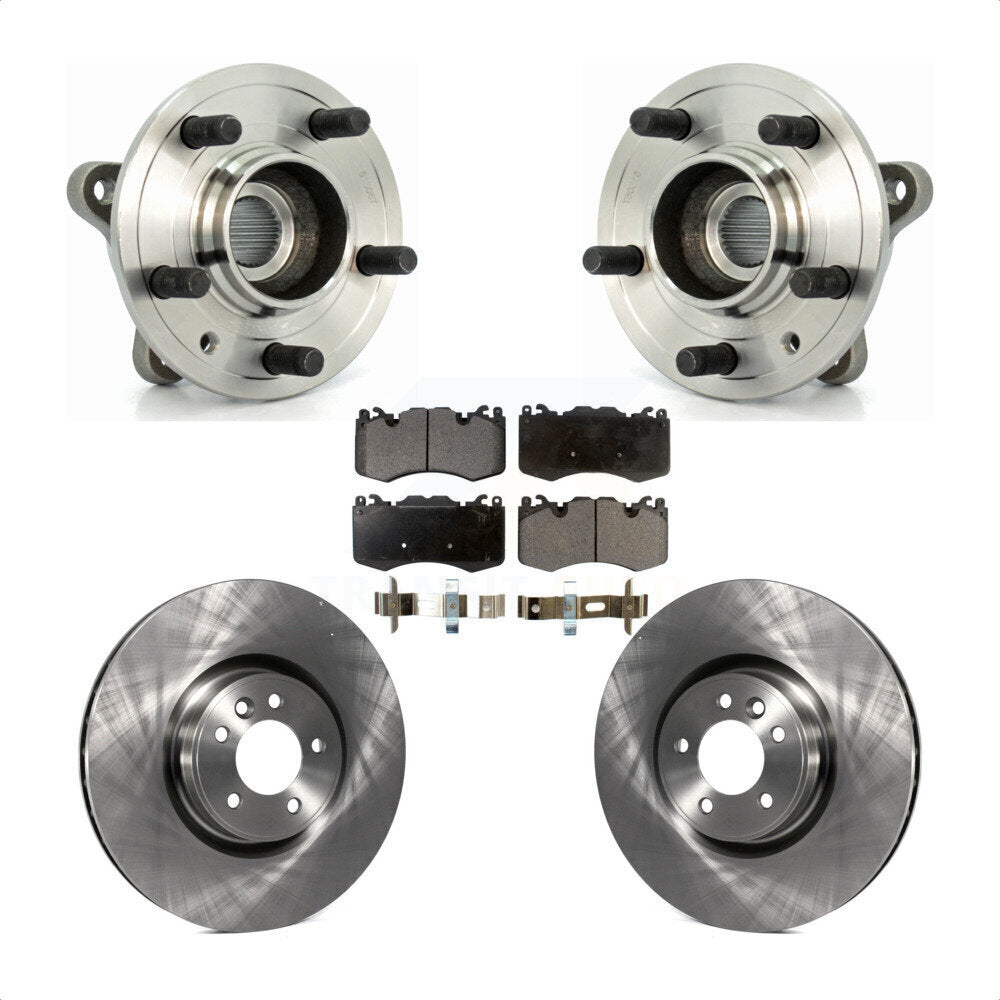 Hub Bearing Brake Rotor & Pads Front Kit For Land Rover Range Sport Supercharged