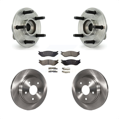 Hub Bearing Disc Brake Rotor Pads Front Kit For Dodge Ram 1500 With 5 Lug Wheels