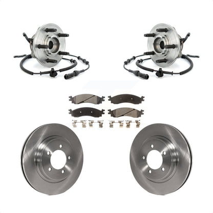 Hub Bearing Disc Brake Rotor Pads Front Kit For Ford Explorer Sport Trac Mercury
