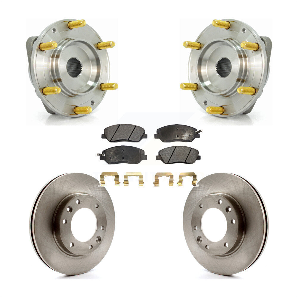 Hub Bearing Assembly Brake Rotor Pads Front Kit For Kia Sedona Hyundai Entourage