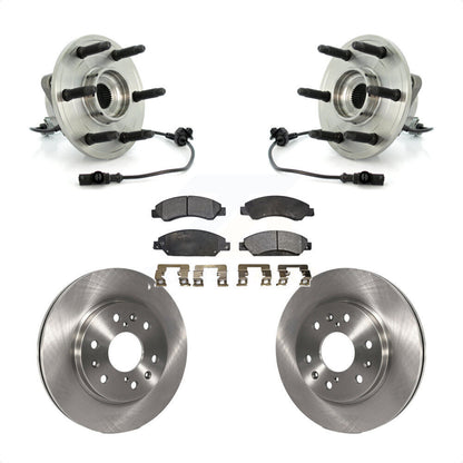 Hub Bearing Brake Rotor Pad Front Kit For Chevrolet Avalanche Cadillac GMC Tahoe