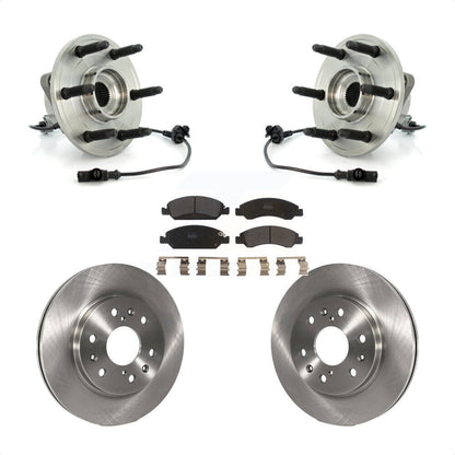 Hub Bearing Brake Rotor Pad Front Kit For Chevrolet GMC Sierra 1500 Silverado XL