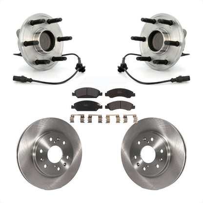 Hub Bearing Brake Rotor Pad Front Kit For Chevrolet GMC Sierra 1500 Silverado XL