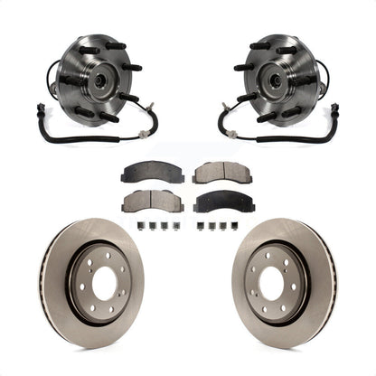 Hub Bearing Assembly Disc Brake Rotors And Pads Front Kit For Ford F-150
