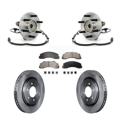Hub Bearing Assembly Disc Brake Rotors And Pads Front Kit For Ford F-150