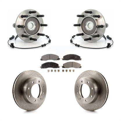 Hub Bearing Assembly Disc Brake Rotor Pads Front Kit For Dodge Ram 2500 3500 RWD