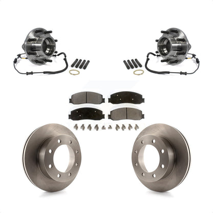 Hub Bearing Disc Brake Rotor & Pads Front Kit For 2011 Ford F-350 Super Duty 4WD