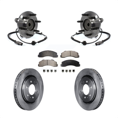 Hub Bearing Disc Brake Rotor Pad Front Kit For Ford F-150 Expedition Lincoln RWD