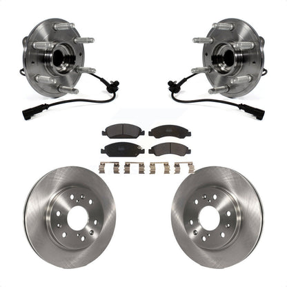Hub Bearing Brake Rotor Pad Front Kit For GMC Sierra 1500 Chevrolet Silverado XL