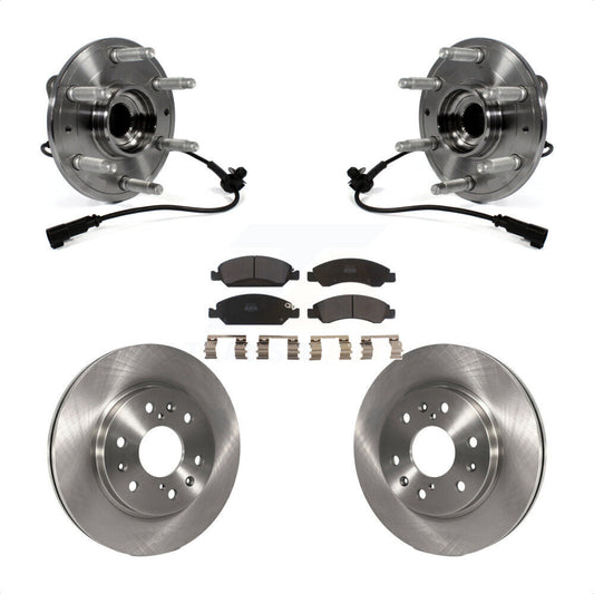 Hub Bearing Brake Rotor Pad Front Kit For GMC Sierra 1500 Chevrolet Silverado XL