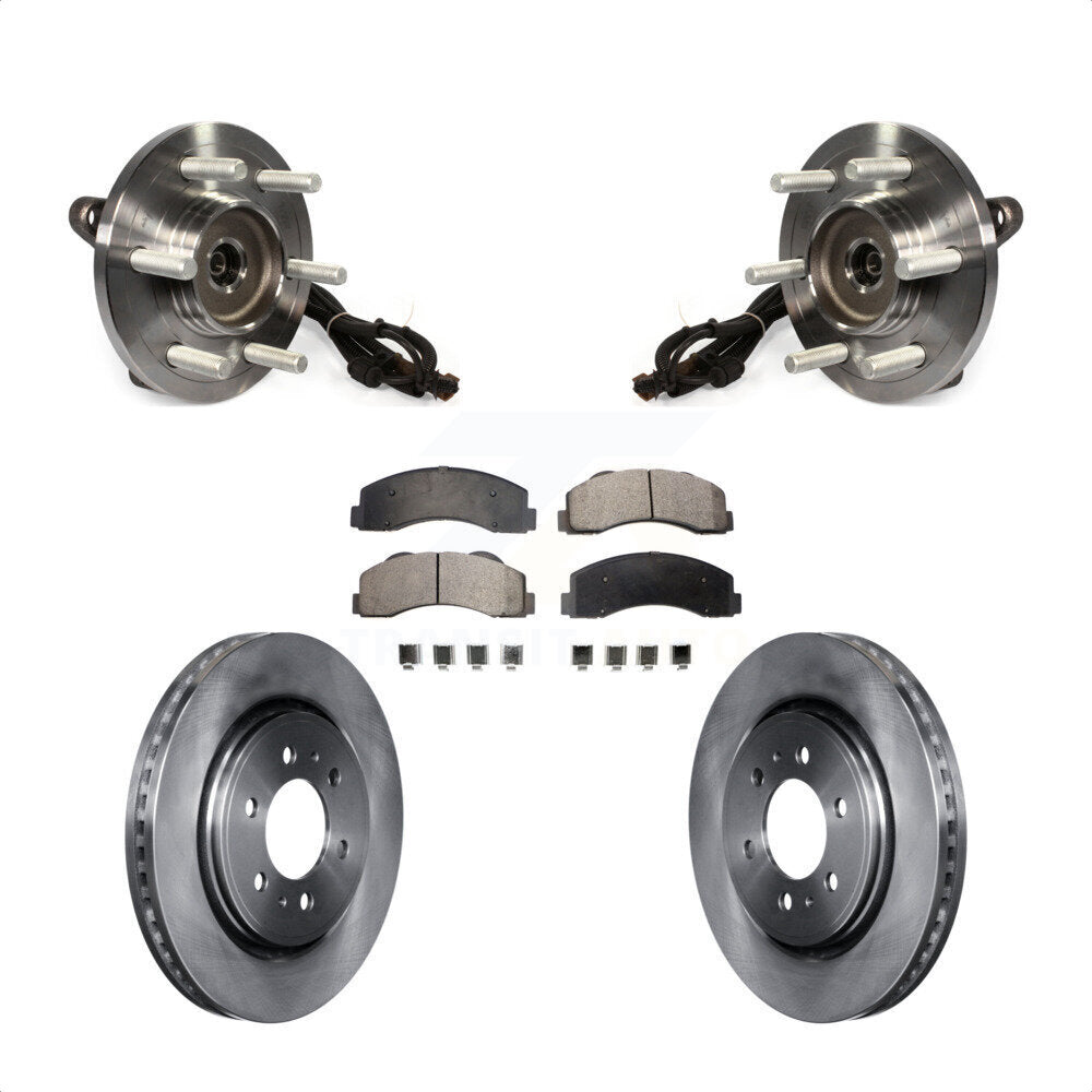 Hub Bearing Assembly Disc Brake Rotors And Pads Front Kit For Ford F-150