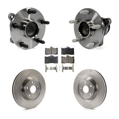 Hub Bearing Brake Rotor & Pad Front Kit (5Pc) For Lexus IS350 GS350 GS450h GS460