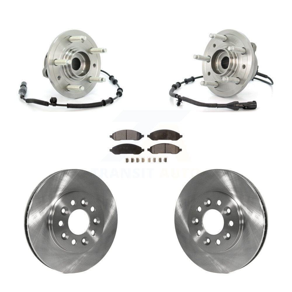 Hub Bearing Disc Brake Rotor & Pads Front Kit For Ford Freestar Mercury Monterey