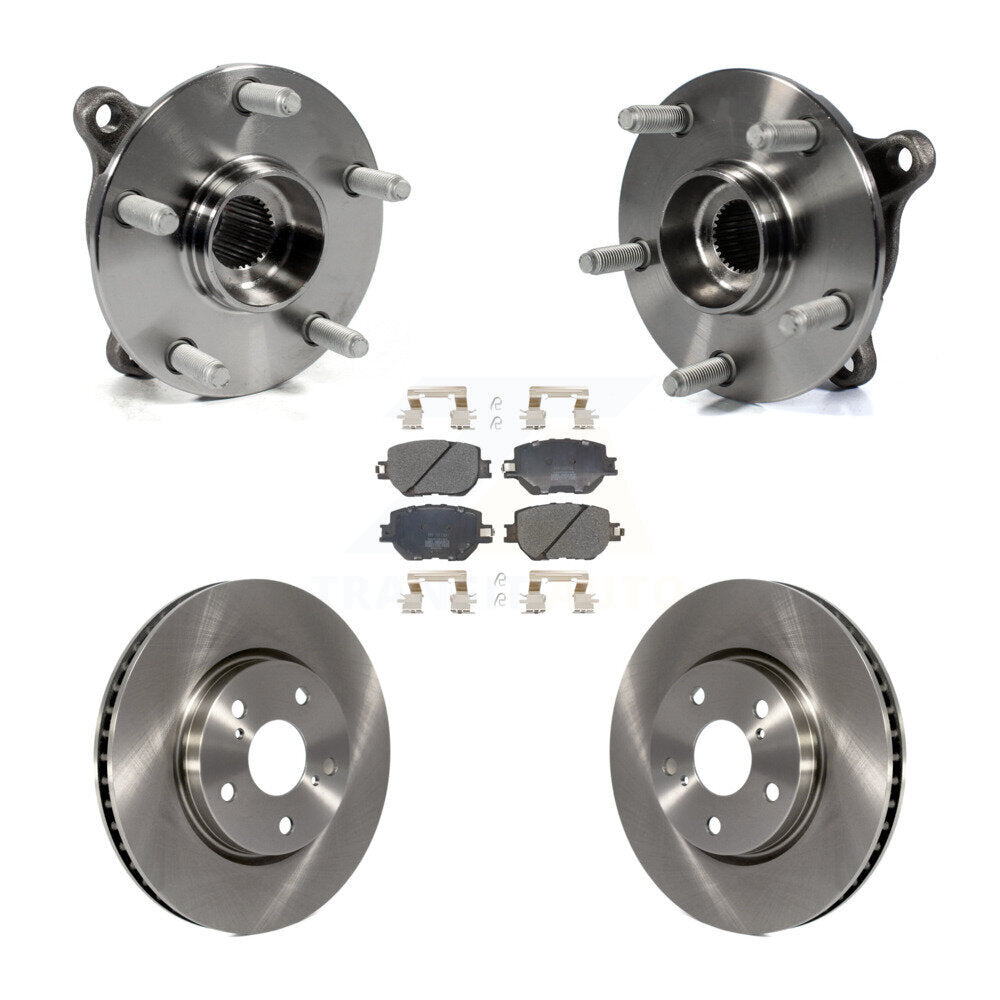 Hub Bearing Assembly Disc Brake Rotors And Pads Front Kit For Lexus IS250