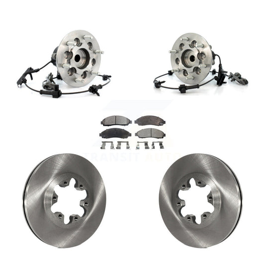 Hub Bearing Disc Brake Rotor Pad Front Kit For Chevrolet Colorado GMC Canyon RWD
