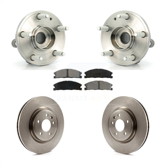 Hub Bearing Brake Rotor & Pad Front Kit For Ford Explorer With Heavy Duty Brakes