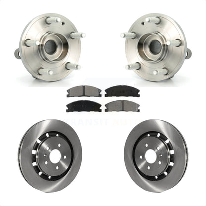 Hub Bearing Disc Brake Rotor Pads Front Kit For Ford Explorer Police Interceptor