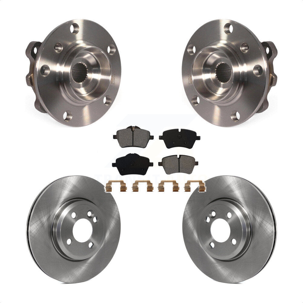 Hub Bearing Assembly Disc Brake Rotor & Pad Front Kit For Mini Cooper Countryman