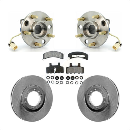 Hub Bearing Brake Rotor Pads Front Kit For Cadillac DeVille Fleetwood 60 Special