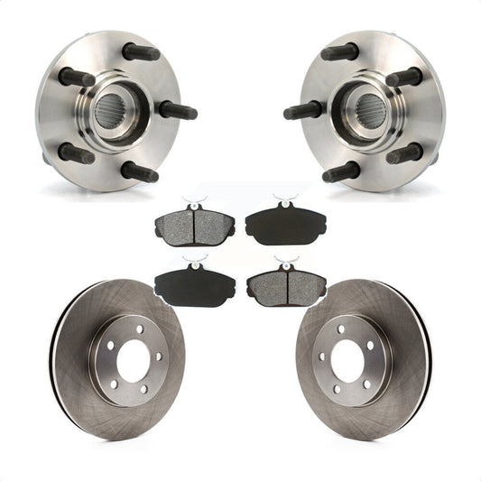 Hub Bearing Assembly Brake Rotor And Pad Front Kit For Ford Taurus Mercury Sable