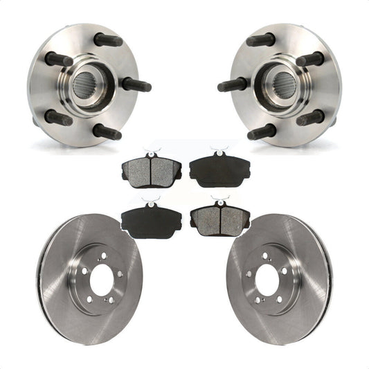 Hub Bearing Brake Rotor Pads Front Kit For Ford Taurus Lincoln Continental Sable