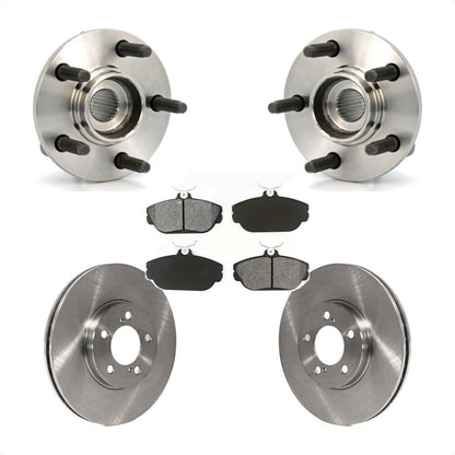 Hub Bearing Assembly Disc Brake Rotors And Pads Front Kit For Ford Taurus