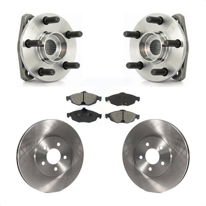 Hub Bearing Disc Brake Rotor & Pads Front Kit For Chrysler Sebring Dodge Stratus