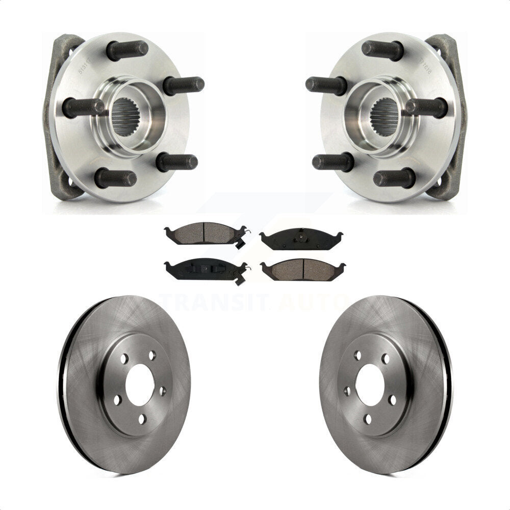 Hub Bearing Brake Rotor Pads Front Kit For Chrysler Sebring Cirrus Dodge Stratus
