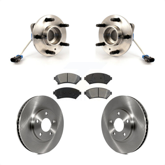 Hub Bearing Brake Rotor & Pad Front Kit For Chevrolet Impala Buick LeSabre Monte