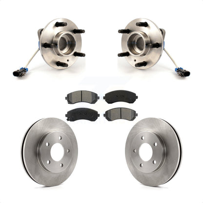 Hub Bearing Disc Brake Rotor & Pads Front Kit For Buick Rendezvous Pontiac Aztek